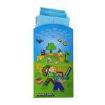 MINECRAFT Spielregal Blau - Grau - Grün - Holzwerkstoff - Textil - 64 x 60 x 30 cm