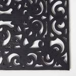 Viktorianische gemusterte Fußmatte Schwarz - Textil - 45 x 1 x 70 cm