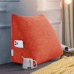 Großes ergonomisches Keilkissen Kord Orange - 45 x 35 cm