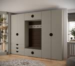 Garderobe Inova 4 Z14 Schwarz - Braun - Grau - Schwarz