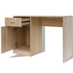 Schreibtisch Braun - Metall - Massivholz - 100 x 73 x 100 cm