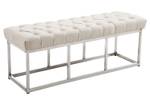 Banquette Amun Blanc crème - Largeur : 120 cm