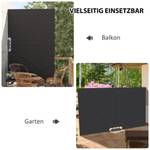 Seitenmarkise 840-237V00CG Grau - Metall - 1 x 160 x 237 cm