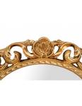 Runde Spiegel BAROCK Gold - Massivholz - 5 x 62 x 62 cm