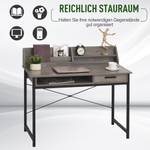 Schreibtisch 836-154 Grau - Holzwerkstoff - 53 x 95 x 106 cm