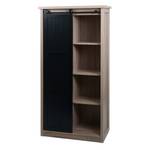 Schrank K75 Buche Dekor - Schwarz