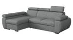 Ecksofa Boston Mini Graphit - Ecke davorstehend links