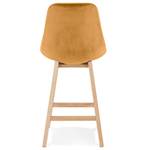 Tabouret De Bar MORISS Jaune moutarde - Jaune - Marron