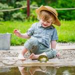 4 x Gartenfigur Frosch Kunststein grün Schwarz - Dunkelgrün - Weiß