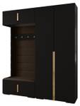 Garderobe Inova 1 Z18 Schwarz - Braun - Gold