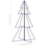 Arbre de noël cône 3009952 Bleu - 78 x 120 x 78 cm