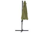 Parasol déporté SAVONA II Noir - Vert - Vert olive