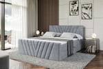 Boxspringbett ERNINA-Z Hellgrau - Breite: 160 cm - H3