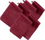 Waschhandschuh 6er-Pack 162565 Hochglanz Rot