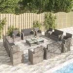 Garten-Lounge-Set (16-teilig) 3012362-1 Grau - Anzahl Teile im Set: 16