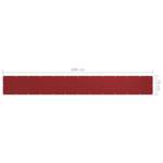 Écran de balcon 3016497-8 Rouge - Profondeur : 75 cm