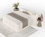 Boxspringbett Freja Creme - 140 x 62 x 201 cm - H3