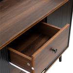 Sideboard M1648 Schwarz - Holzwerkstoff - 80 x 40 x 118 cm