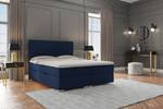 Boxspringbett PILO Blau - Breite: 200 cm - H4