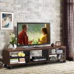 Fernsehschrank Holz Braun - Holzwerkstoff - 39 x 40 x 150 cm
