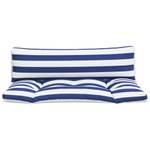 Coussin de palette 3005779-2 (lot de 2) Bleu - Blanc