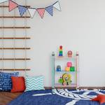Étagère pour enfant multicolore 3 étages Rose foncé - Mauve - Turquoise - Bois manufacturé - 48 x 70 x 24 cm