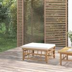 Repose-pied de jardin 3028342-2 Blanc - Bambou - 55 x 30 x 65 cm