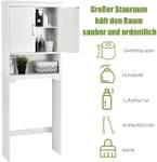 Badezimmerschrank Hochschrank Weiß - Holzwerkstoff - 23 x 168 x 63 cm