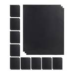 30 x BBQ Grillmatte Schwarz - Kunststoff - 50 x 1 x 40 cm