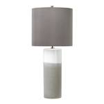 Fulwell Lampe de table Gris - Blanc - Céramique - 30 x 68 x 30 cm