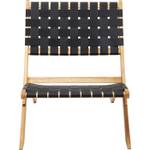 Chaise de jardin Ipanema Noir - Bois massif - 78 x 73 x 60 cm