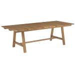 Table de jardin Budi Marron - Bois massif - 240 x 75 x 100 cm