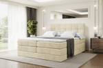 Boxspringbett MARCE KING Ecru - Breite: 140 cm