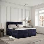 Premium Boxspringbett Jodan Magic Velvet Marineblau - Breite: 202 cm