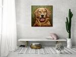 Tableau en métal Guide Dog of the Month Beige - Métal - 80 x 80 x 5 cm