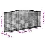 Panier de gabion 3017642-34 (lot de 9) 400 x 180 cm