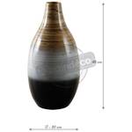Vase aus lackiertem Bambus Bambus - 20 x 40 x 20 cm