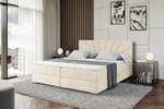 Boxspringbett MILTIO Ecru - Breite: 120 cm - H4