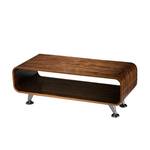 Table basse de salon B97 Marron - Bois manufacturé - Métal - En partie en bois massif - 90 x 34 x 39 cm