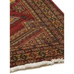 Tapis d'orient MULTAN 7 Rouge - Fourrure véritable - 90 x 15 x 165 cm