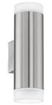 Wandlampe RIGA Weiß - Metall - Textil - 6 x 20 x 9 cm
