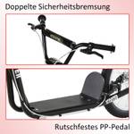 Kindertretroller 371-021BK Esche Schwarz Dekor