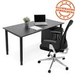 Fauteuil De Bureau ULTRA Noir - Textile - 67 x 121 x 70 cm