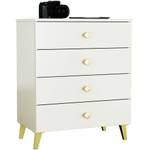 Commode MOBI Beige - Bois manufacturé - 60 x 73 x 37 cm