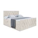 Boxspringbett VELANTO Ecru - Breite: 200 cm - H4