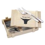 Steakbesteck Steak Set 12-teilig Silber - Metall - 28 x 5 x 18 cm