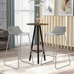 Tabouret de Bar VH32524SDFR(lot de 2) Gris - Matière plastique - 48 x 84 x 49 cm