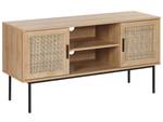 Meuble TV PASCO Noir - Marron - Bois manufacturé - 120 x 63 x 39 cm