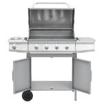 vidaXL Gasgrill 4+1 Brenner Silbern Silber - Metall - 55 x 107 x 122 cm