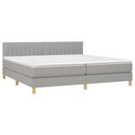 Boxspringbett 3017288-20 Hellgrau - Breite: 200 cm